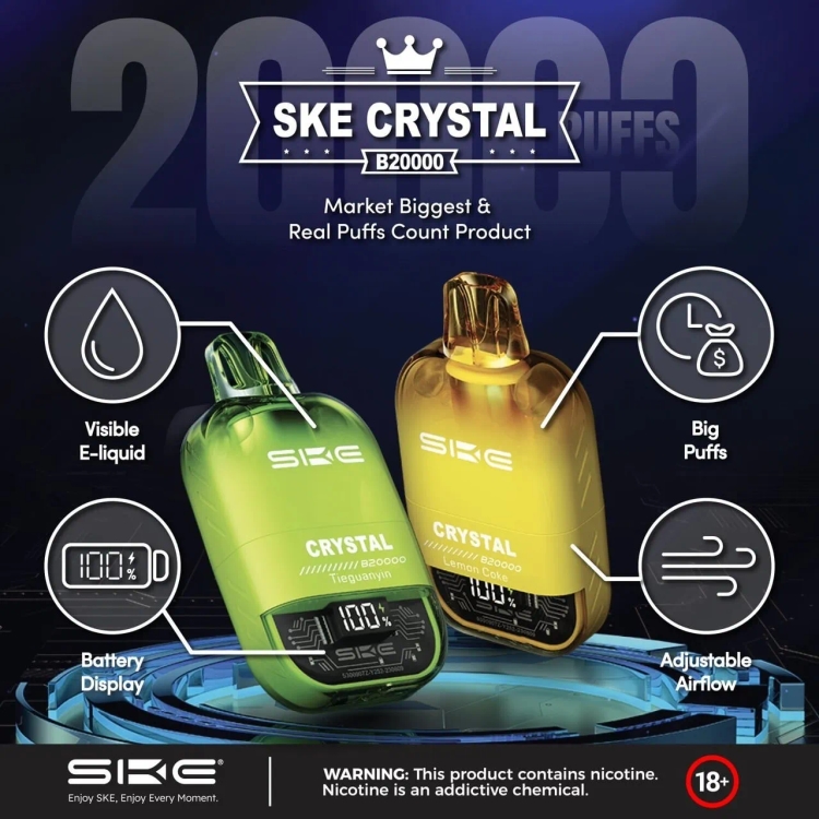 SKE CRYSTAL 20000 PUFFS